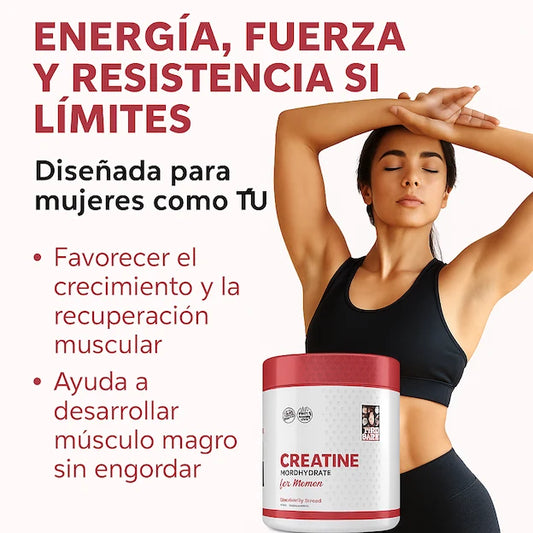 Creatina Monohidratada™ Crece los músculos de glúteos y piernas, sin engordar